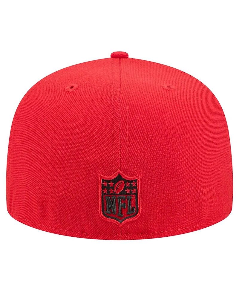 New Era Men's Red Kansas City Chiefs Tri-Hit 59FIFTY Fitted Hat