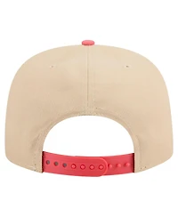 New Era Men's Light Beige/Coral Houston Astros Color Pack A-Frame 9FIFTY Snapback Hat