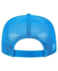 New Era Men's Cream/Blue Detroit Lions Cutout A-Frame 9FIFTY Snapback Hat