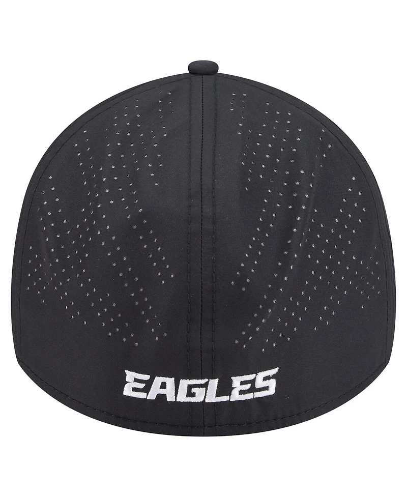 New Era Men's Black Philadelphia Eagles Night 39THIRTY Flex Hat