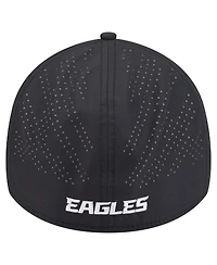 New Era Men's Black Philadelphia Eagles Night 39THIRTY Flex Hat