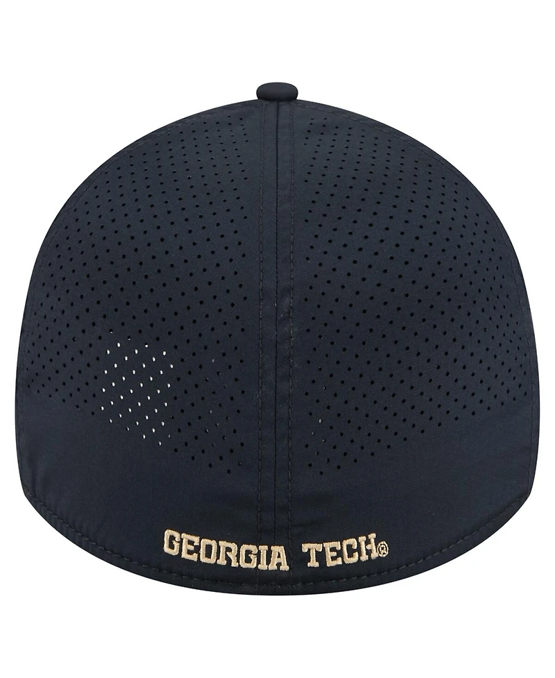 New Era Men's Navy Georgia Tech Yellow Jackets Rope 39THIRTY Flex Hat