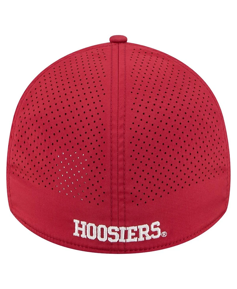 New Era Men's Crimson Indiana Hoosiers Rope 39THIRTY Flex Hat