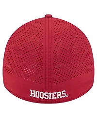 New Era Men's Crimson Indiana Hoosiers Rope 39THIRTY Flex Hat