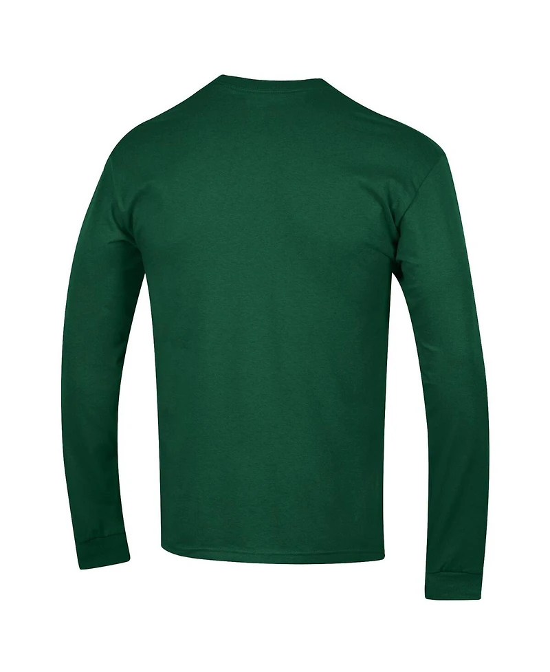 Champion Men's Green Miami Hurricanes Arch Over Logo Long Sleeve T-Shirt