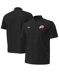 Under Armor Men's Black Utah Utes Drive Camo Jacquard Polo Shirt