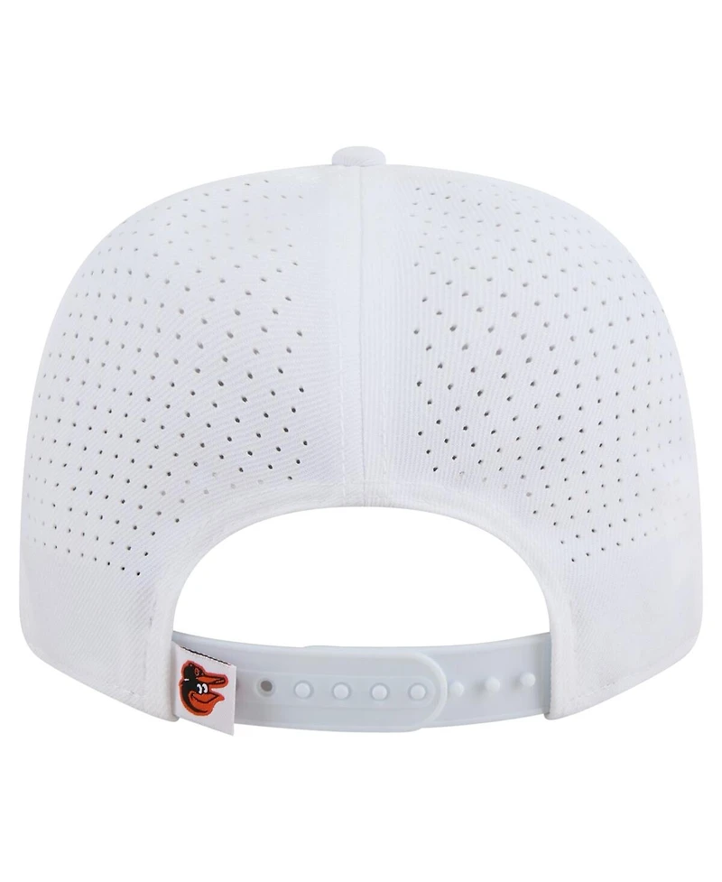 New Era Men's White Baltimore Orioles Coolera 9SEVENTY Adjustable Hat