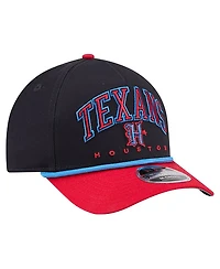 New Era Men's Navy Houston Texans H-Town Arch 9FORTY A-Frame Adjustable Hat