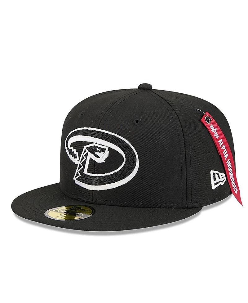 New Era x Alpha Industries Men's Black Arizona Diamondbacks 59FIFTY Fitted Hat
