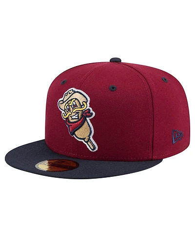 New Era Men's Maroon/Black Frisco RoughRiders Theme Nights 59FIFTY Fitted Hat