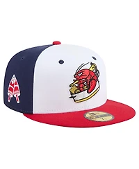 New Era Men's White Portland Sea Dogs Theme Nights 59FIFTY Fitted Hat