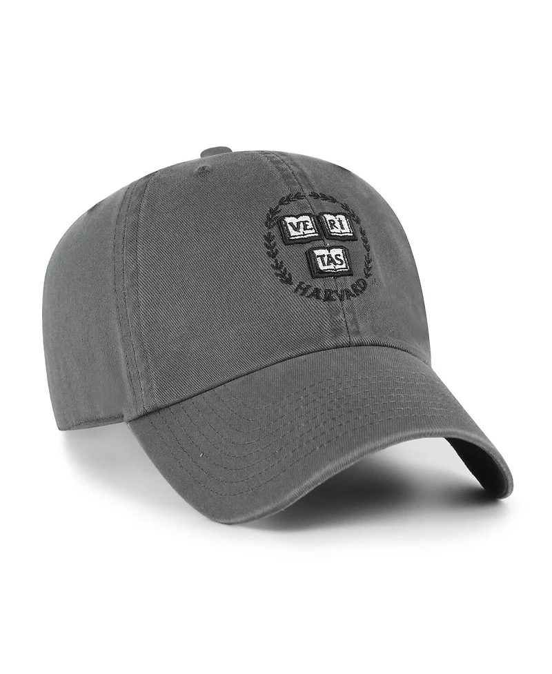 '47 Brand Men's Charcoal Harvard Crimson Clean Up Adjustable Hat