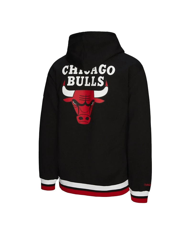 Mitchell & Ness Men's and Women's Black Chicago Bulls Vintage Heavyweight Hoodie