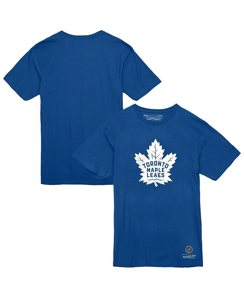 Mitchell & Ness Men's Blue Toronto Maple Leaf's Heritage T-Shirt