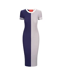 Staud Women's Navy/Silver Dallas Cowboys Colleen Dress