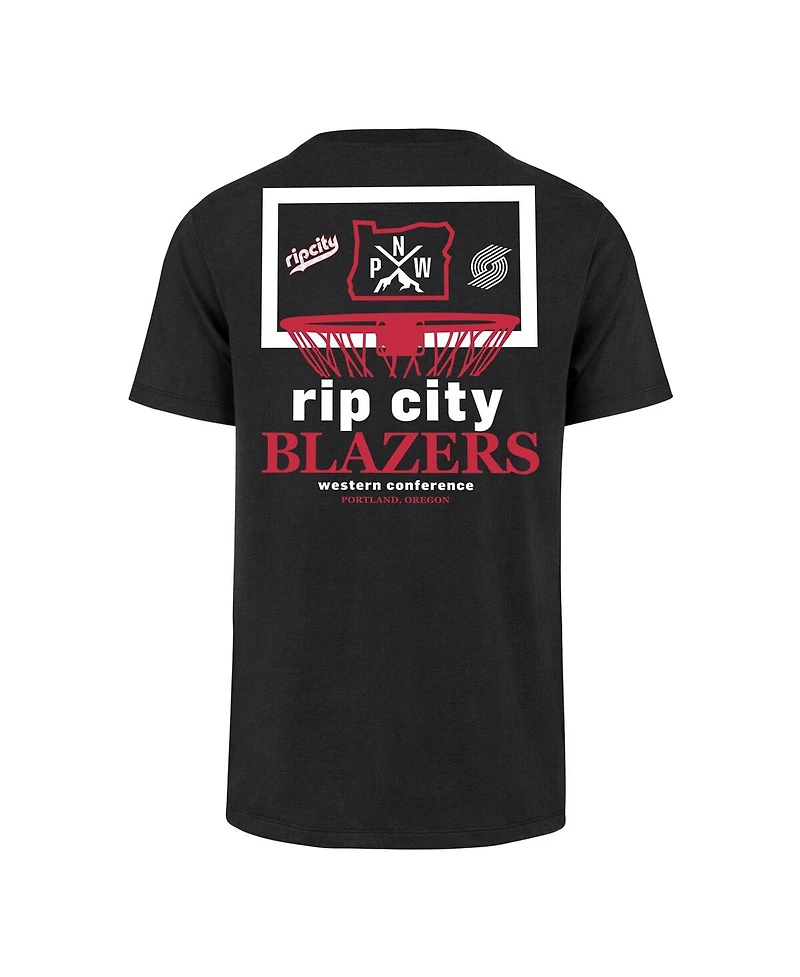 '47 Brand Men's Black Portland Trail Blazers City Edition Backboard T-Shirt
