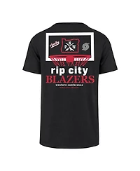 '47 Brand Men's Black Portland Trail Blazers City Edition Backboard T-Shirt