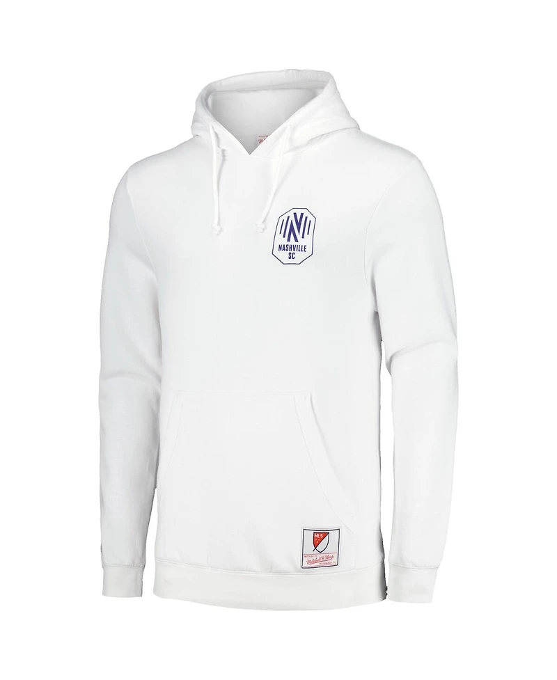 Mitchell & Ness Men's White Nashville Sc 2024 Jersey Hook 615 Pullover Hoodie