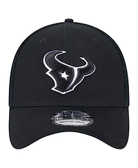 New Era Men's Black Houston Texans Main Neo 39THIRTY Flex Hat