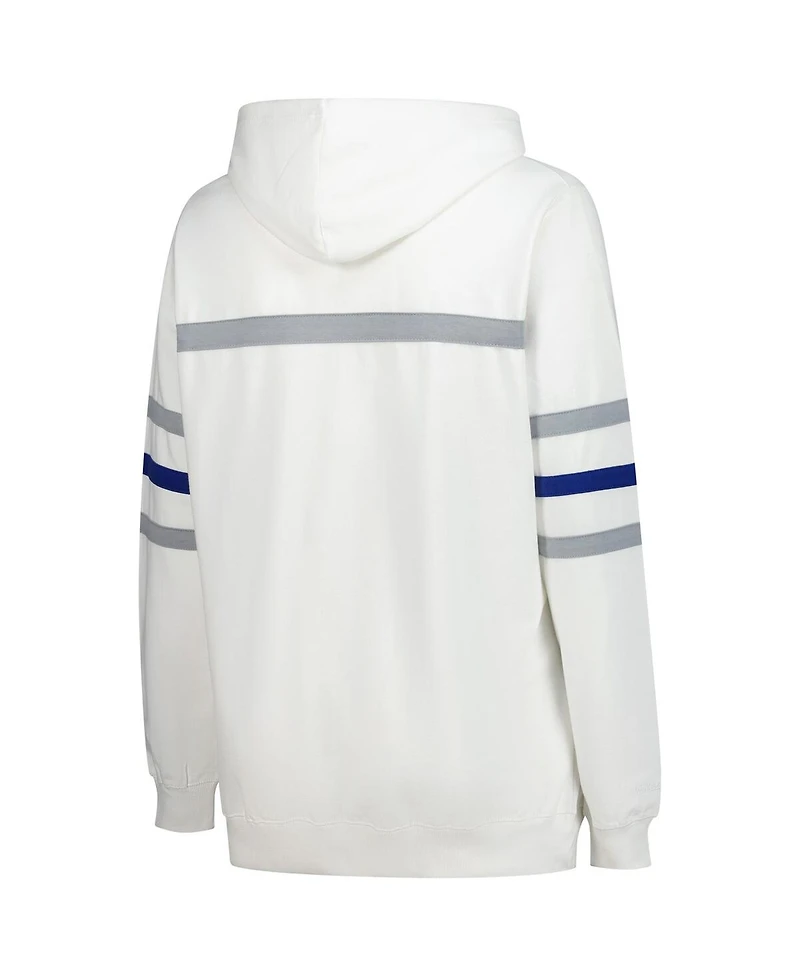 Mitchell & Ness Women's White Seattle Seahawks Plus Head Coach Throwback Pullover Hoodie