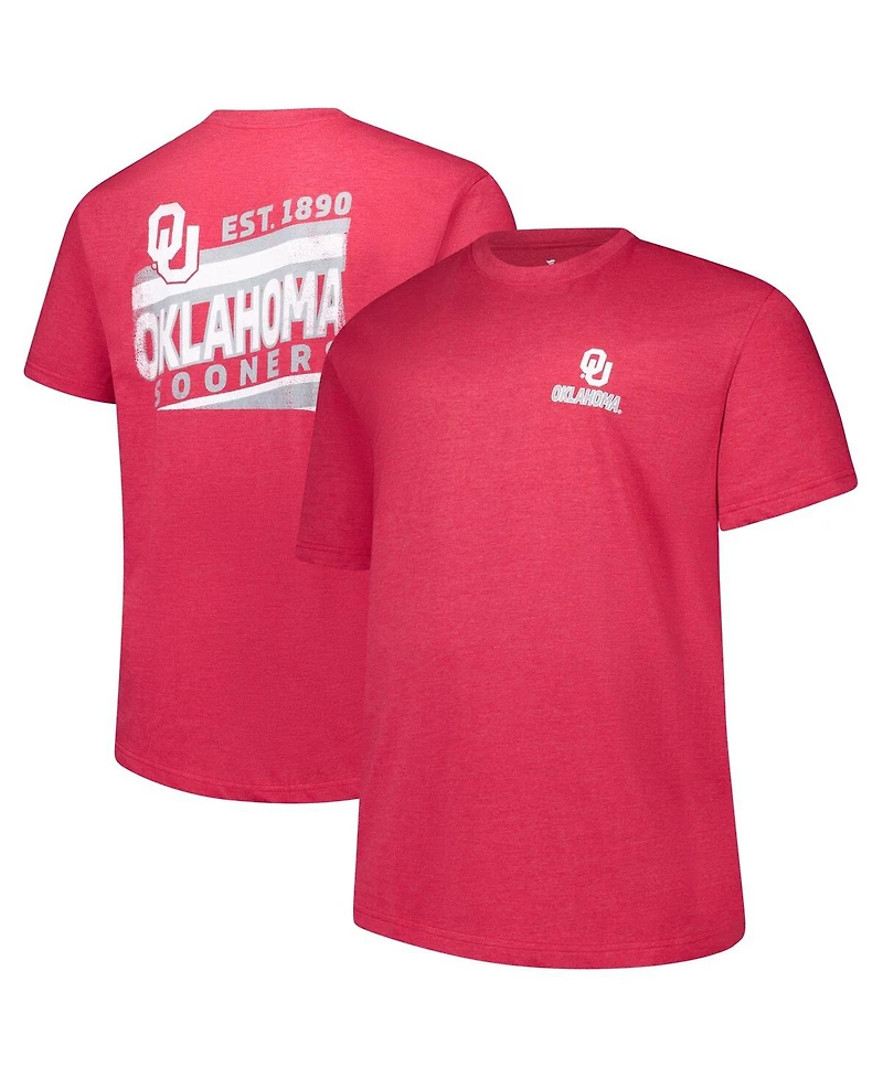 Fanatics Men's Crimson Oklahoma Sooners Big Tall Ideal Faded T-Shirt