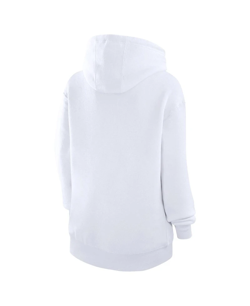 G-iii 4Her by Carl Banks Women's White Chicago Cubs City Graphic Pullover Hoodie