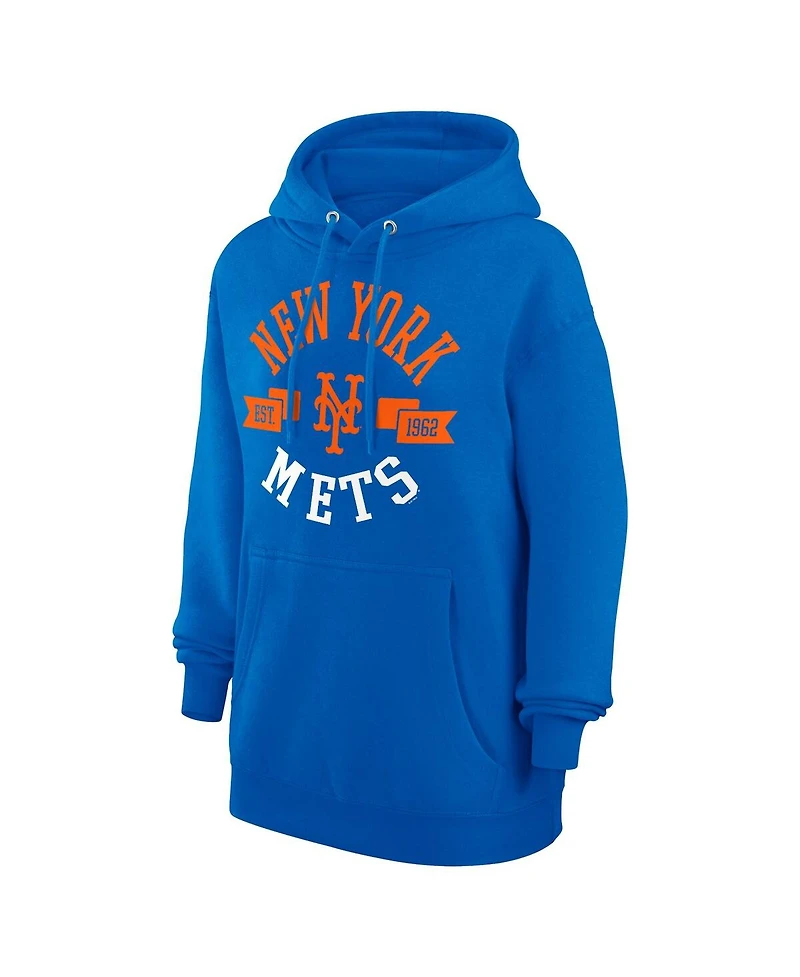 G-iii 4Her by Carl Banks Women's Royal New York Mets City Graphic Pullover Hoodie