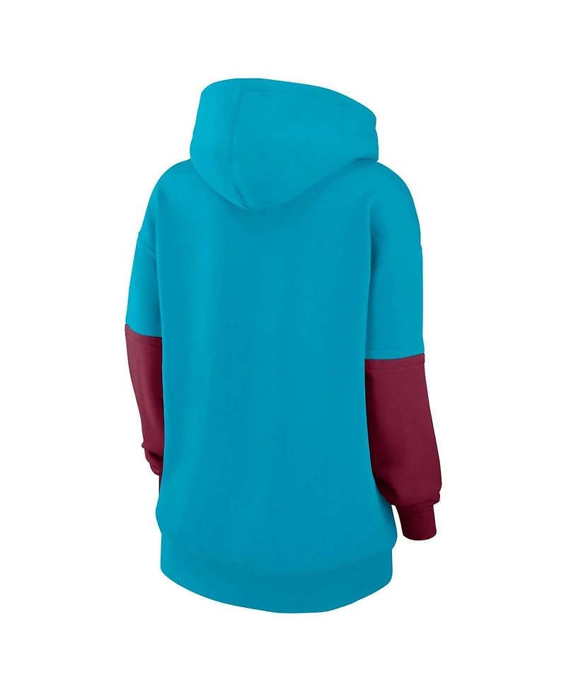 Nike Women's Turquoise Florida State Seminoles Oversized Essential Fleece Hoodie