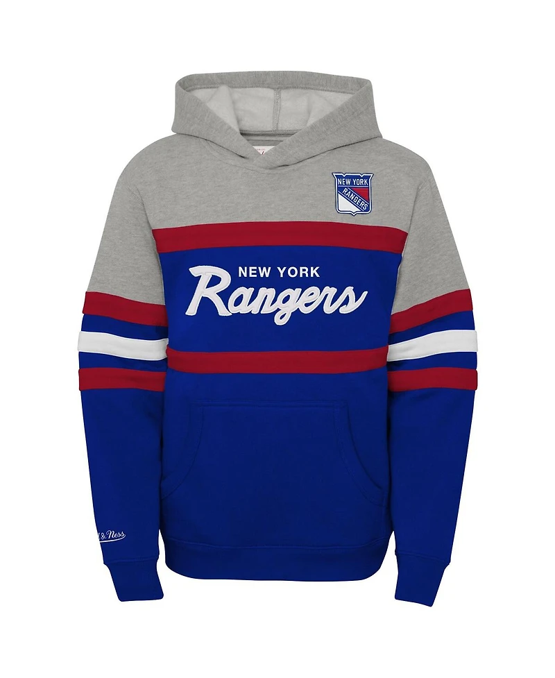 Mitchell & Ness Toddler Blue New York Rangers Head Coach Hoodie
