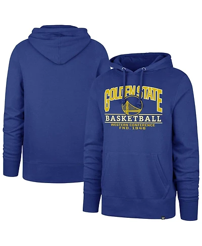 '47 Brand Men's and Women's Royal Golden State Warriors Good Call Headline Pullover Hoodie