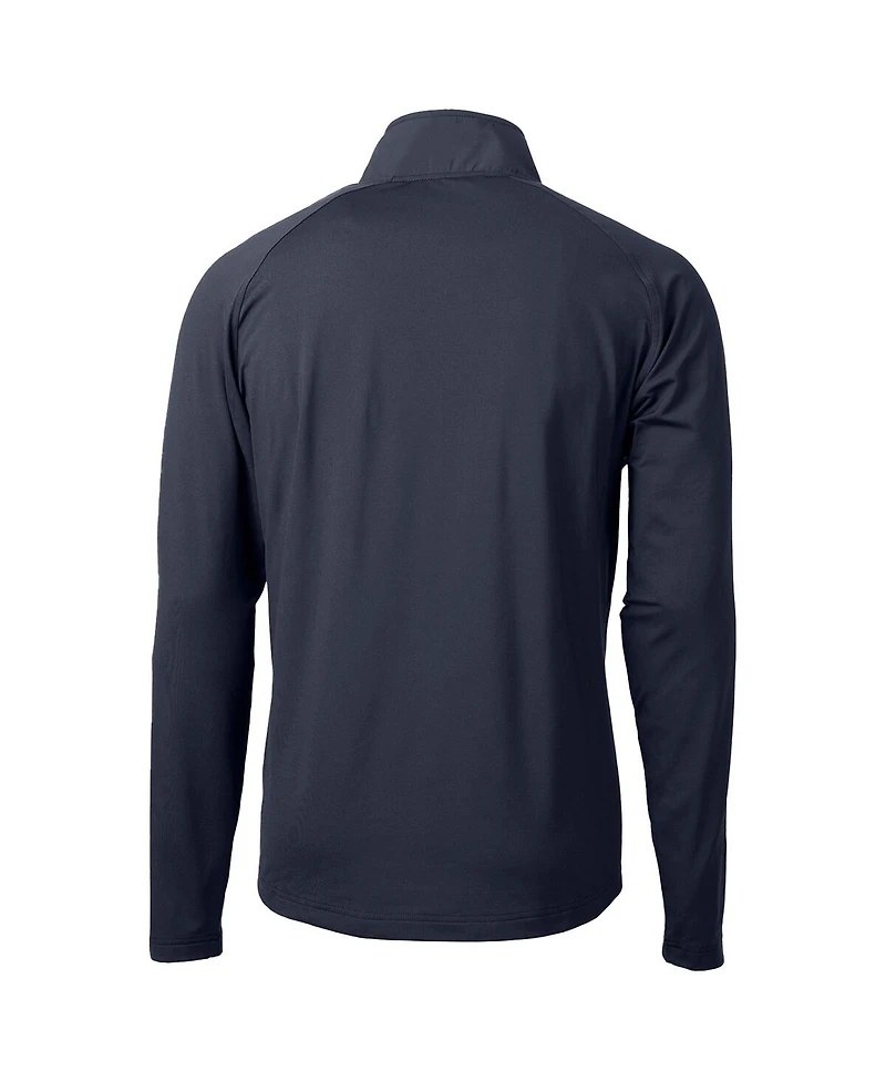 Cutter & Buck Men's Navy Penn State Nittany Lions Adapt Eco Knit Hybrid Full-Zip Logo Jacket