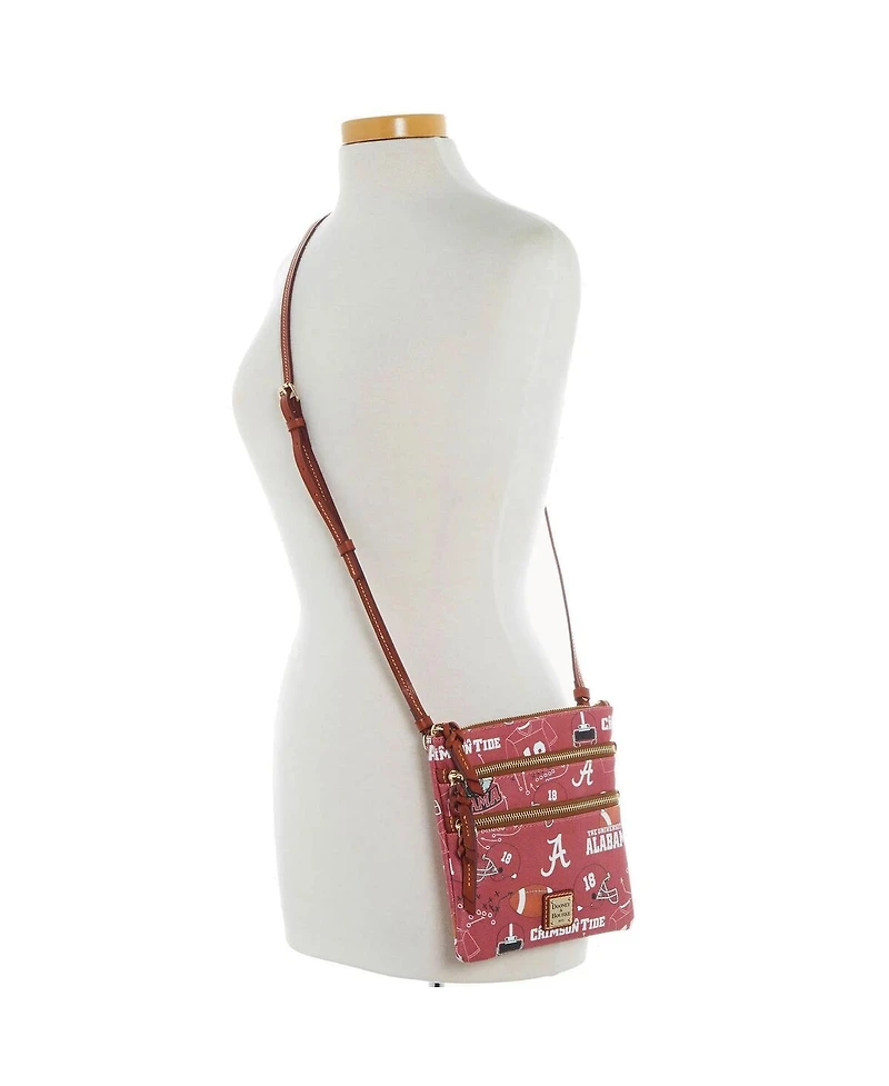 Dooney & Bourke Alabama Crimson Tide Football Halftime Triple Zip Crossbody Bag