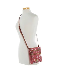 Dooney & Bourke Alabama Crimson Tide Football Halftime Triple Zip Crossbody Bag