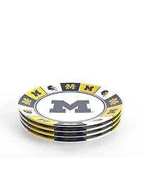 Tervis Michigan Wolverines Four-Piece Melamine Dinner Plate Set