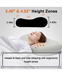 Sugift Memory Foam Sleep Pillow Orthopedic Contour Cervical Neck Support