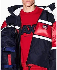 A|X Armani Exchange Men's Logo Quilted Crewneck Sweatshirt