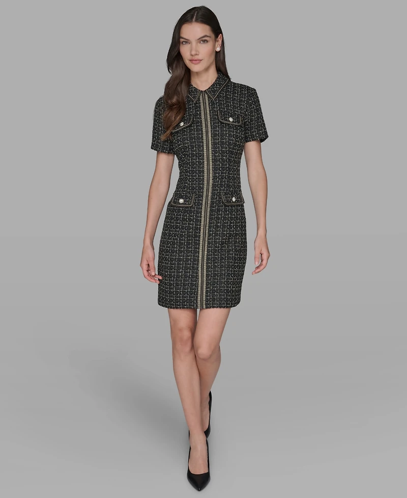 Karl Lagerfeld Paris Women's Collared Dress