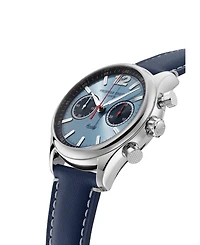Frederique Constant Men's Vintage Rally Healey Chronograph Navy Leather Strap Watch, 42mm