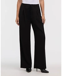 Ellen Tracy Women's Pleated Wide Leg Pant