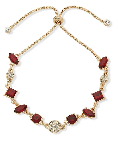 Karl Lagerfeld Paris Red Stone Slider Bracelet