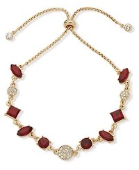 Karl Lagerfeld Paris Red Stone Slider Bracelet