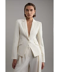 Karen Millen Women's Crepe Blazer Jacket