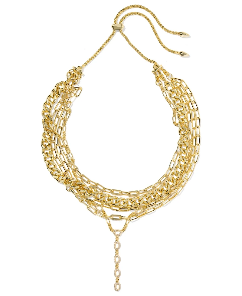 Kendra Scott Cubic Zirconia 14K Gold Plated Over Brass Bella Statement Necklace
