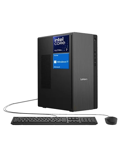 Lenovo IdeaCentre Business Tower Desktop Intel Core Ultra 7 265 16GB Ram Intel Graphics 1TB Ssd Storage Windows 11 Home - Grey