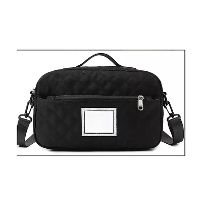 Three-dimensional Diamond Patterned Small Square Tote