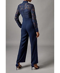 Coast Women's Lace Tie Neck Jumpsuit