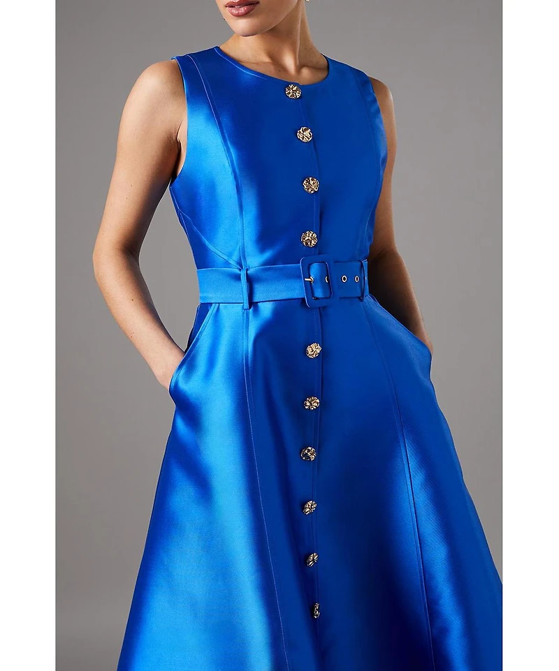 Coast Women's Button Through Belted Prom Dress