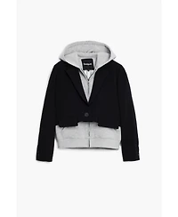 Desigual Women's Combined knit blazer
