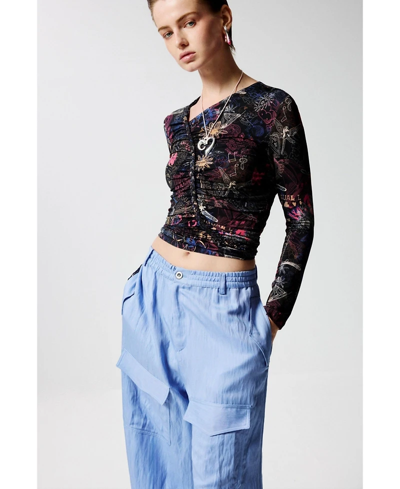 Desigual Women's Cargo pants with pockets