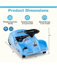 12V Electric Cleaning Go Kart with Detachable Mop and Remote Control